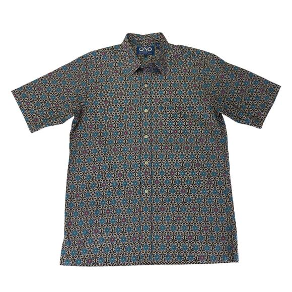 The Ono Shirt by Liberty House Short Sleeve Button-down Shirt Floral Men's Large - Picture 1 of 8